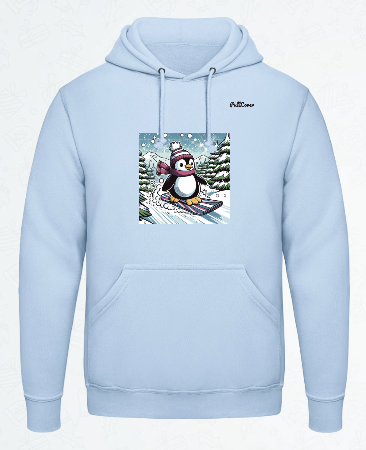 Hoodie Snowboard-Pinguin