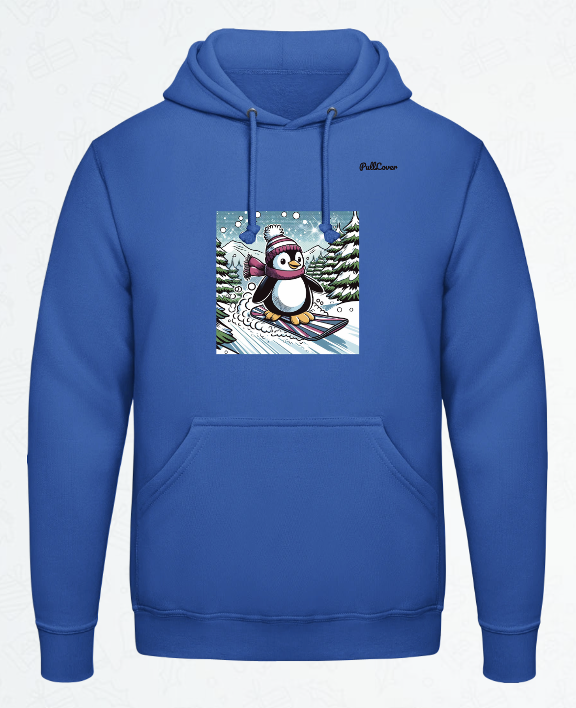 Hoodie Snowboard-Pinguin