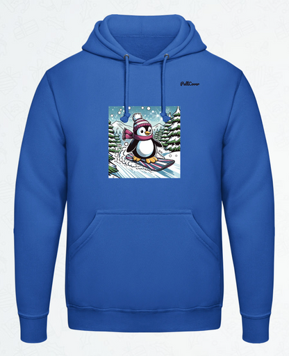 Hoodie Snowboard-Pinguin