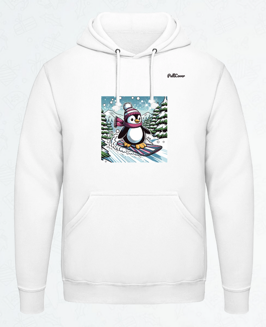 Hoodie Snowboard-Pinguin