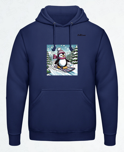 Hoodie Snowboard-Pinguin