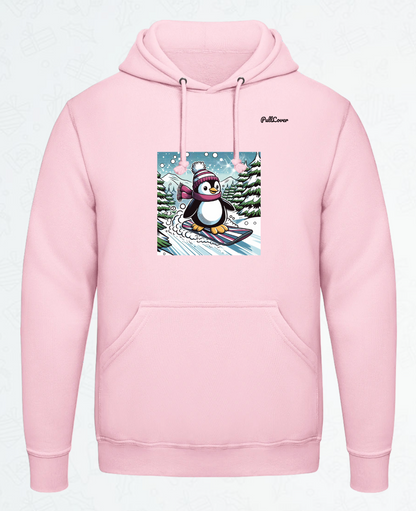 Hoodie Snowboard-Pinguin