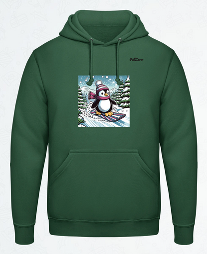 Hoodie Snowboard-Pinguin