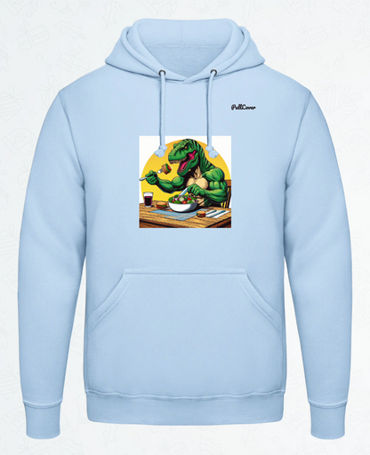 Hoodie Trex isst Salat