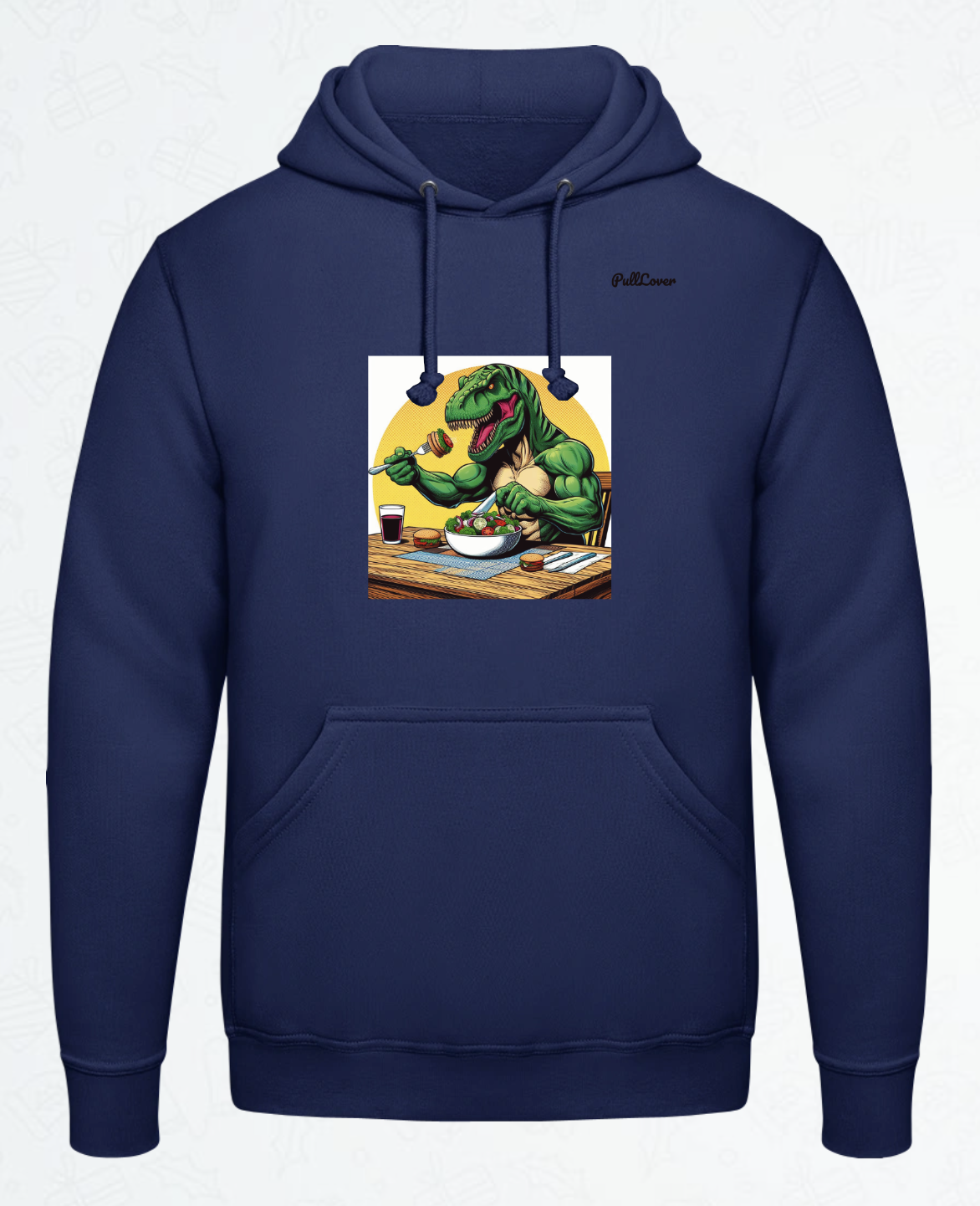 Hoodie Trex isst Salat