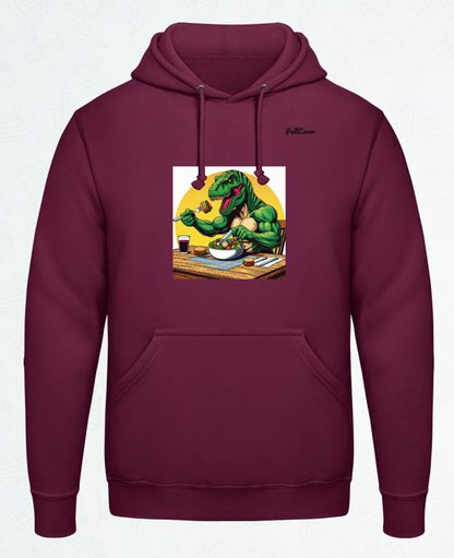 Hoodie Trex isst Salat