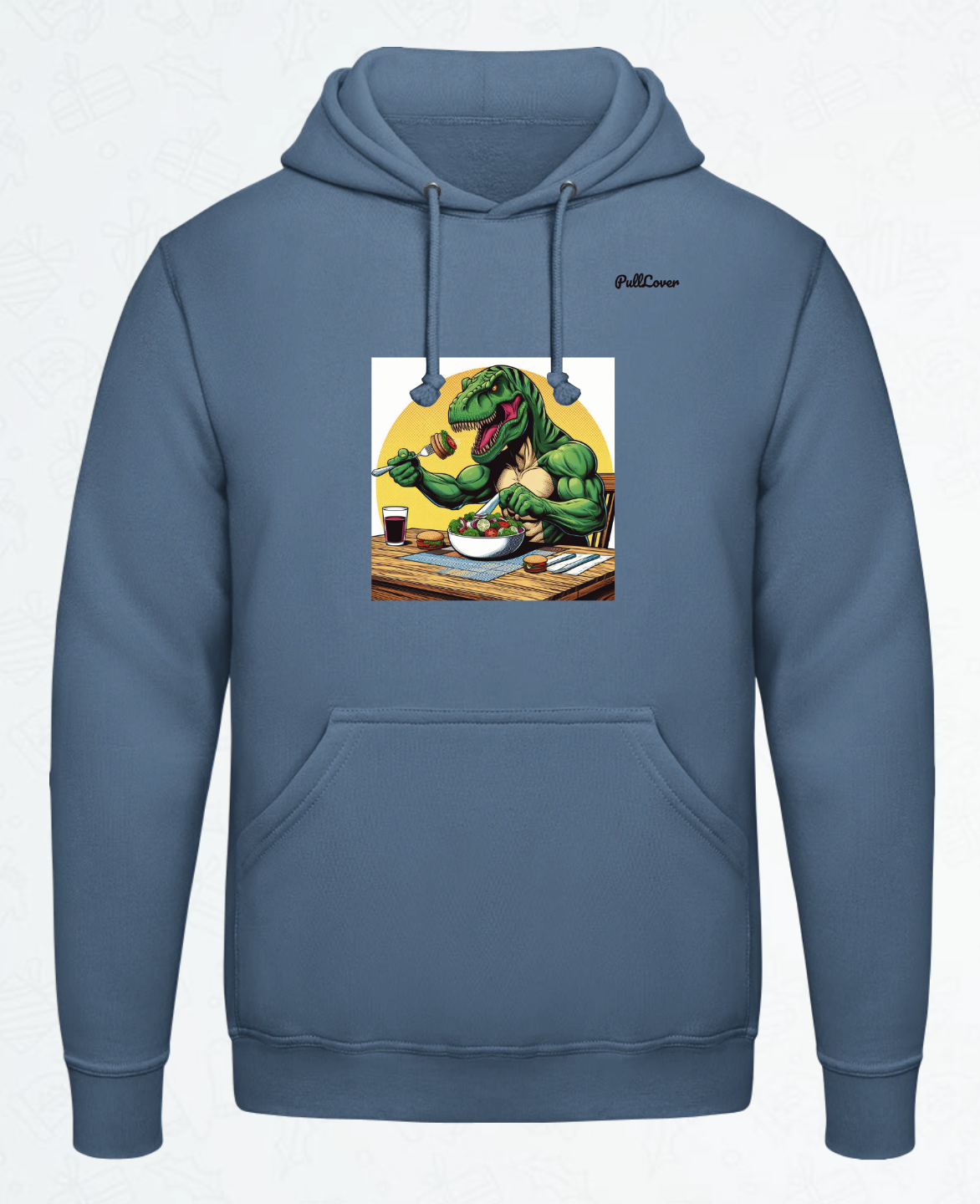 Hoodie Trex isst Salat