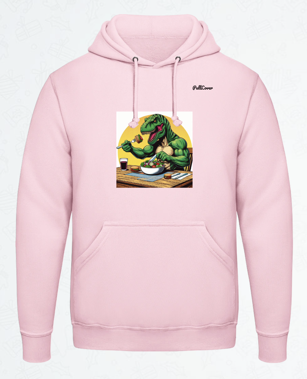 Hoodie Trex isst Salat