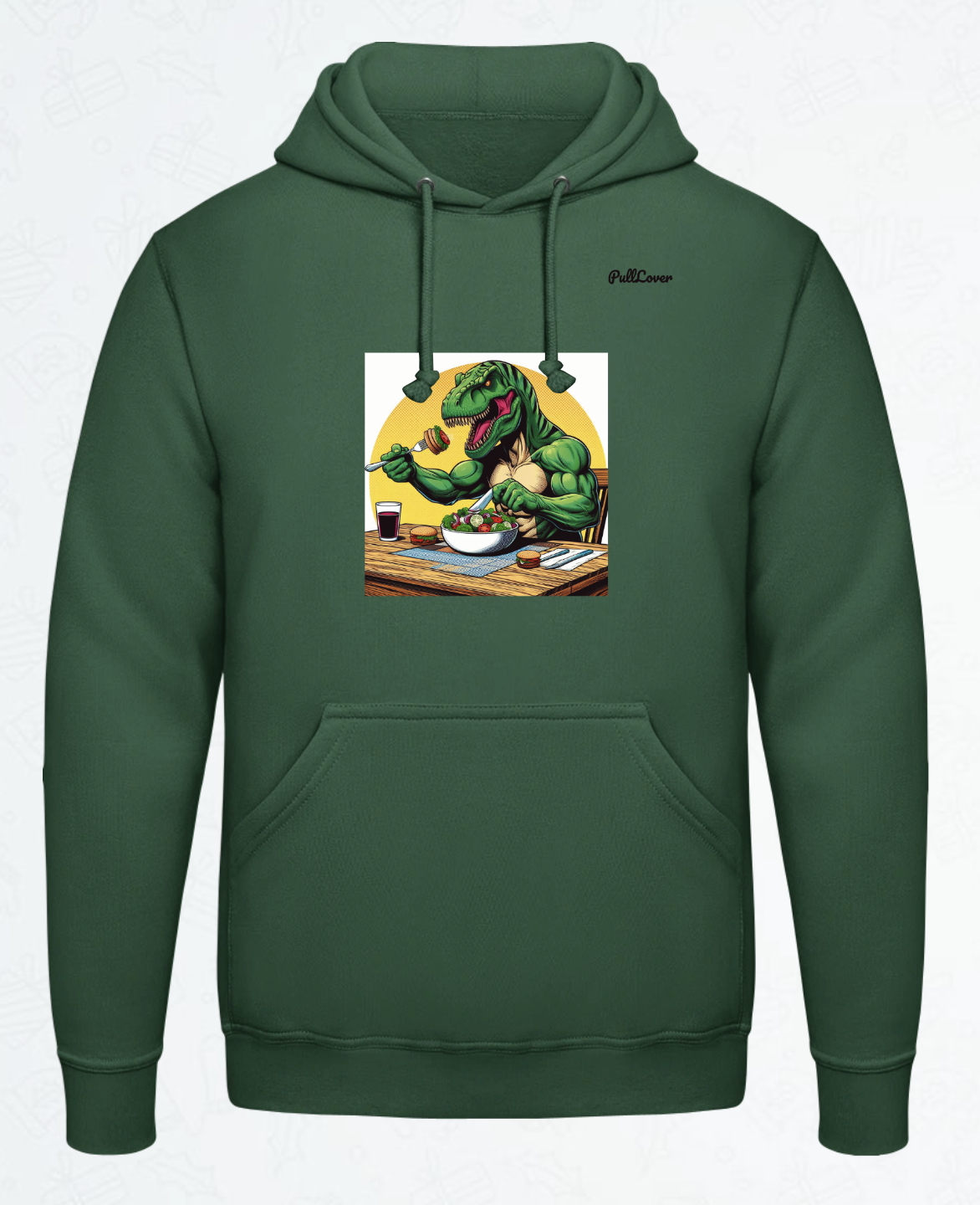 Hoodie Trex isst Salat