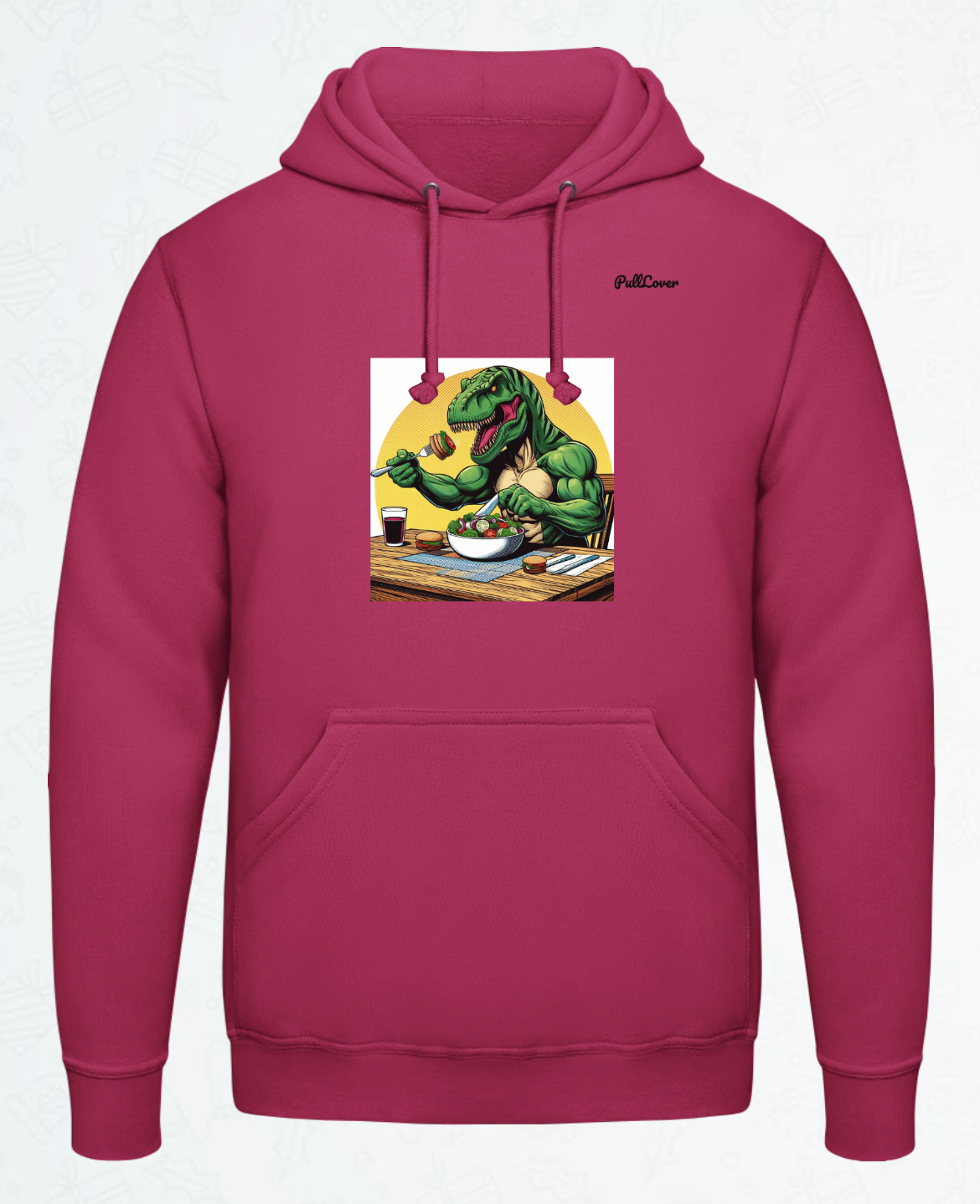 Hoodie Trex isst Salat