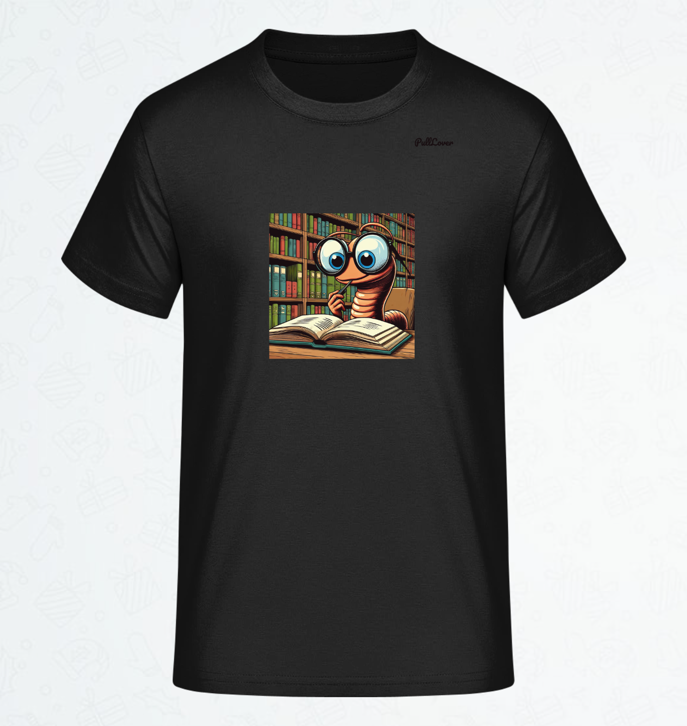 Herren T-Shirt Bücherwurm