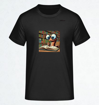 Herren T-Shirt Bücherwurm