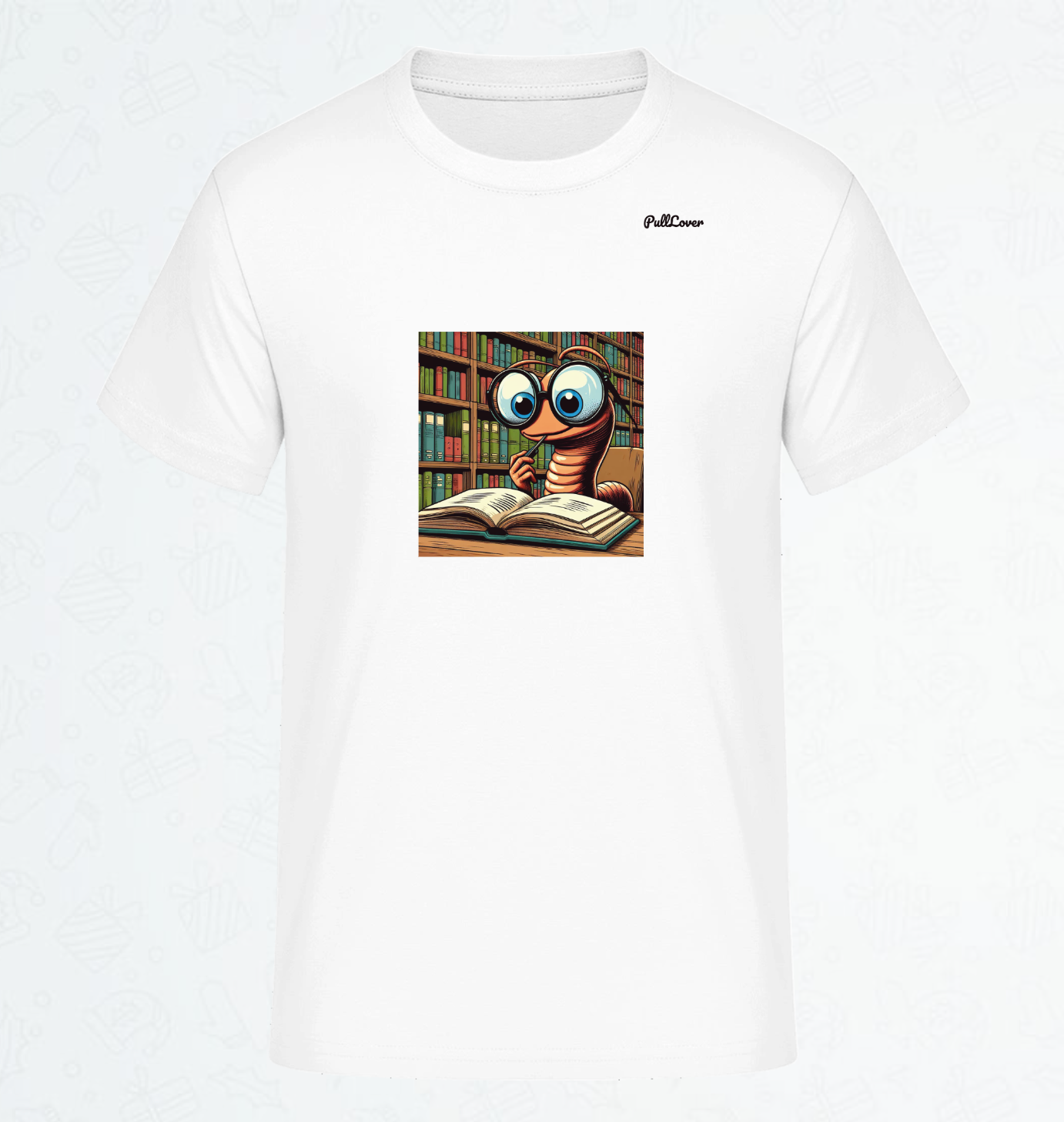 Herren T-Shirt Bücherwurm