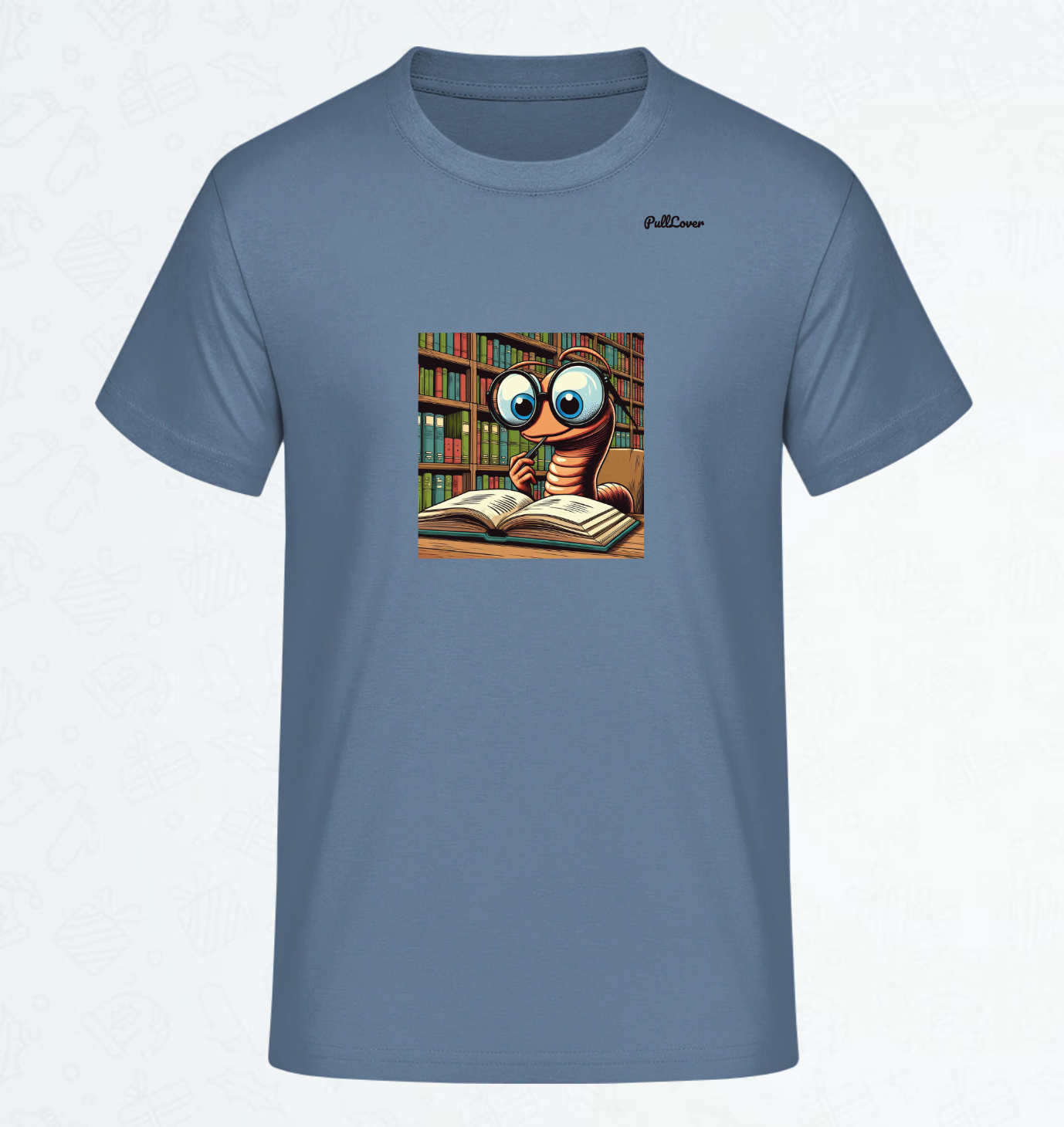 Herren T-Shirt Bücherwurm