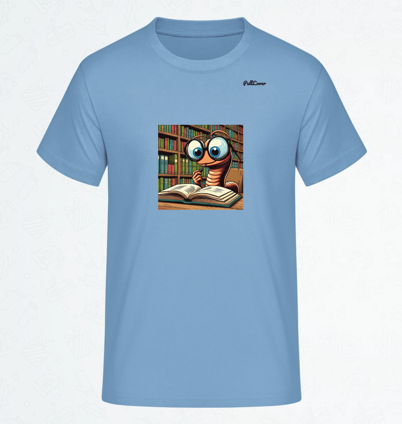 Herren T-Shirt Bücherwurm