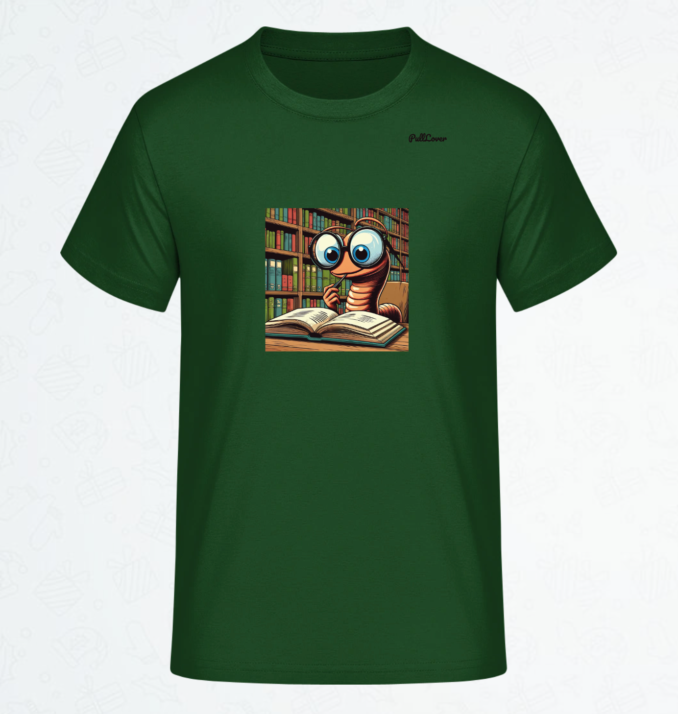 Herren T-Shirt Bücherwurm