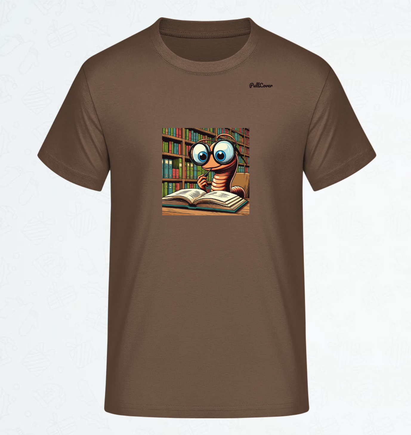 Herren T-Shirt Bücherwurm