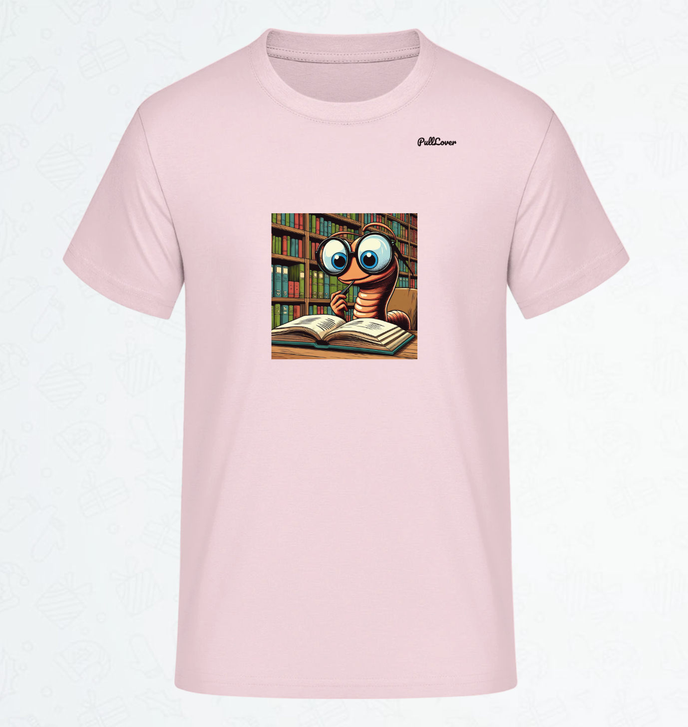 Herren T-Shirt Bücherwurm