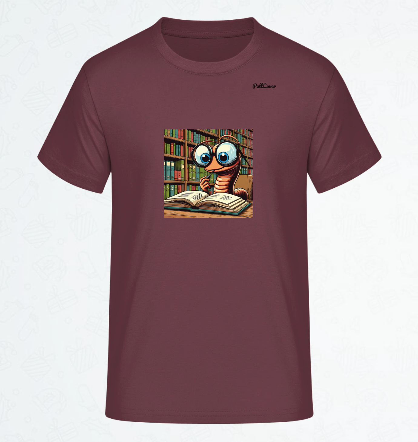 Herren T-Shirt Bücherwurm