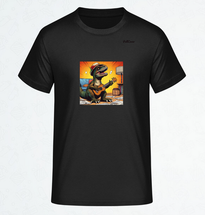 Herren T-Shirt Trex mit Gitarre