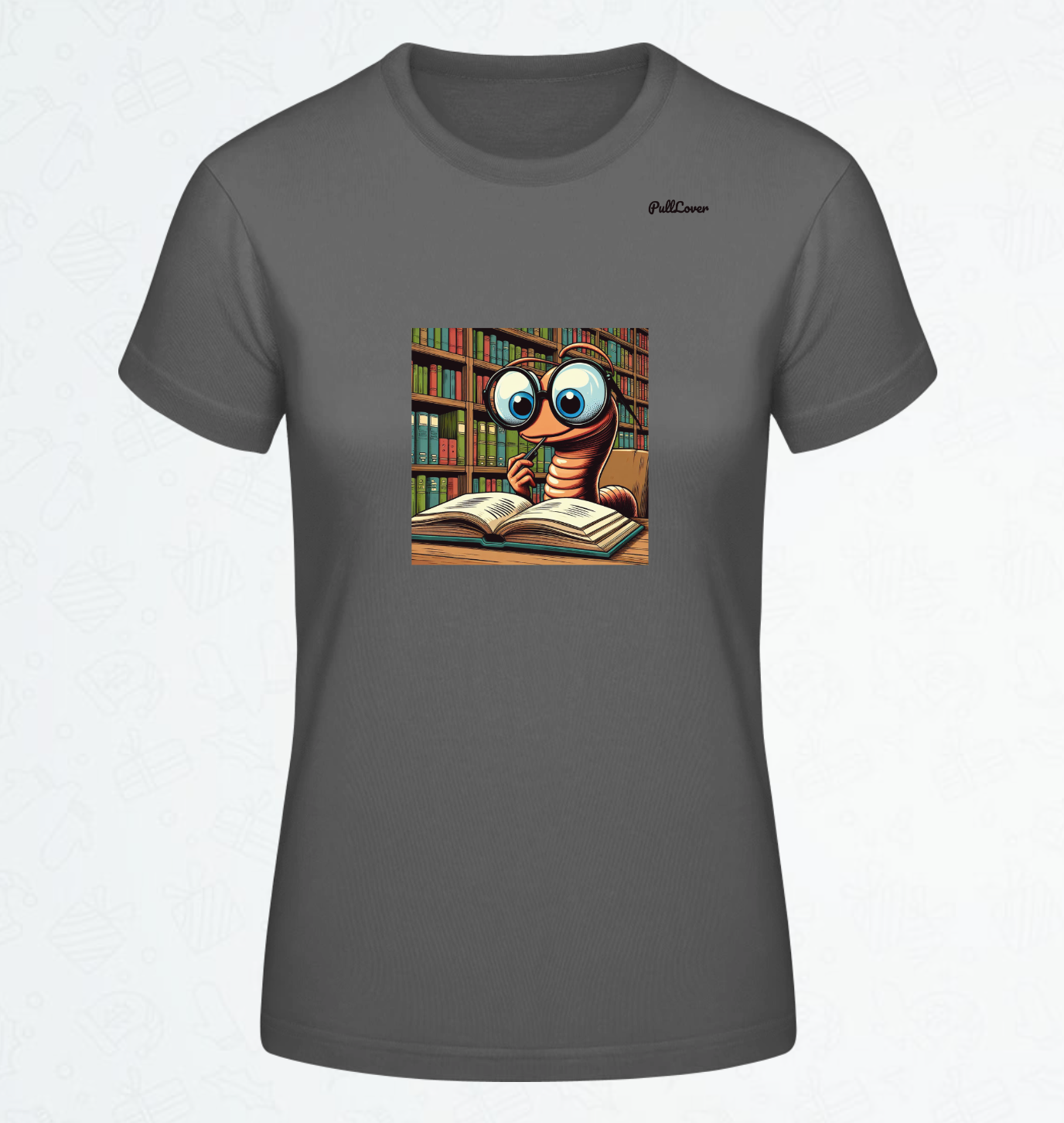 Damen T-Shirt Bücherwurm