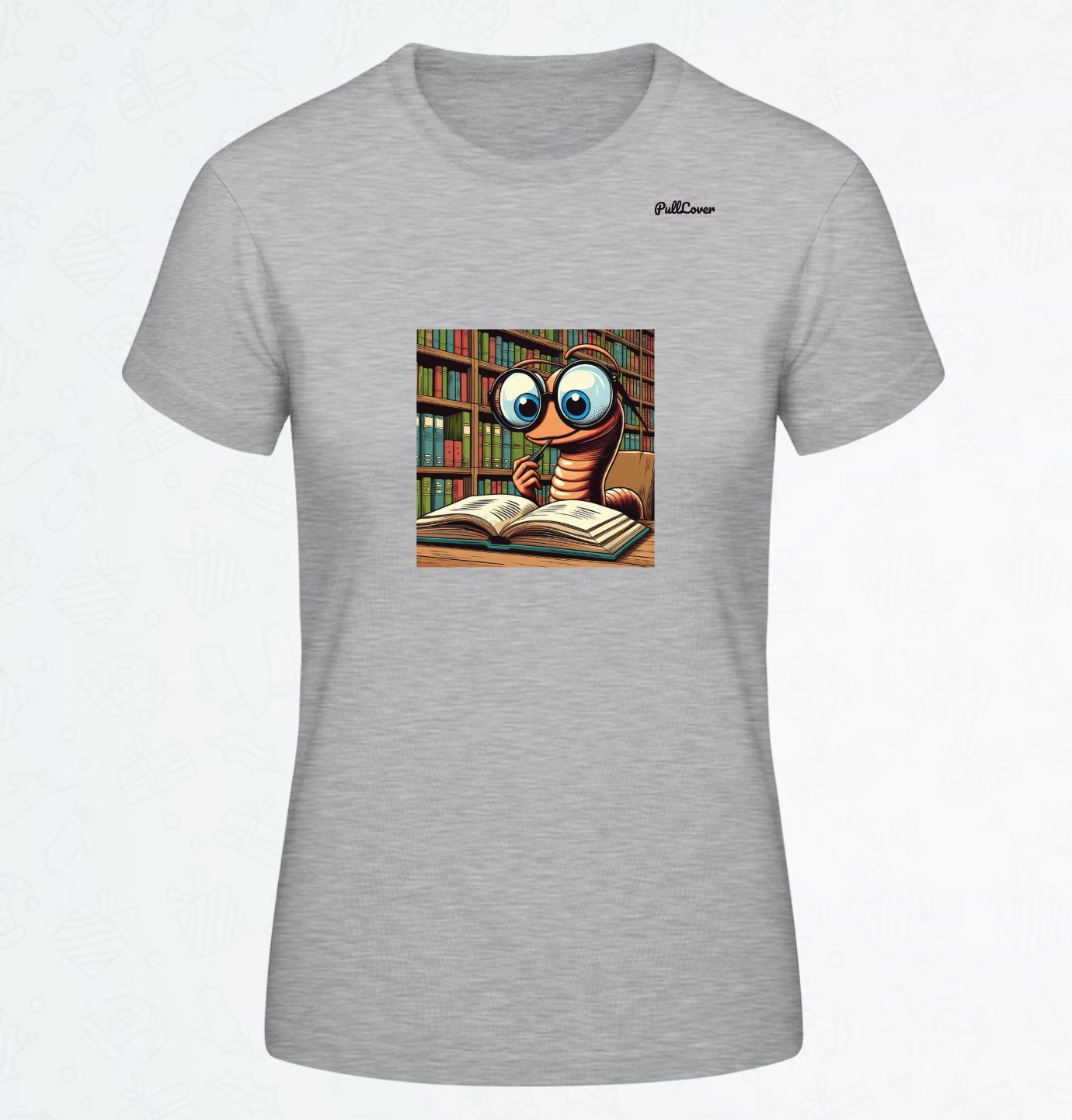 Damen T-Shirt Bücherwurm