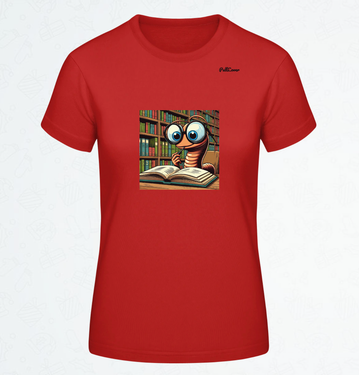 Damen T-Shirt Bücherwurm