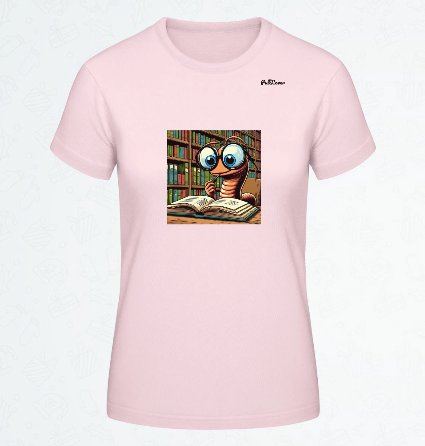 Damen T-Shirt Bücherwurm