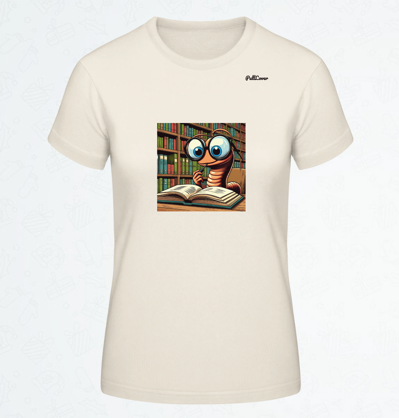 Damen T-Shirt Bücherwurm