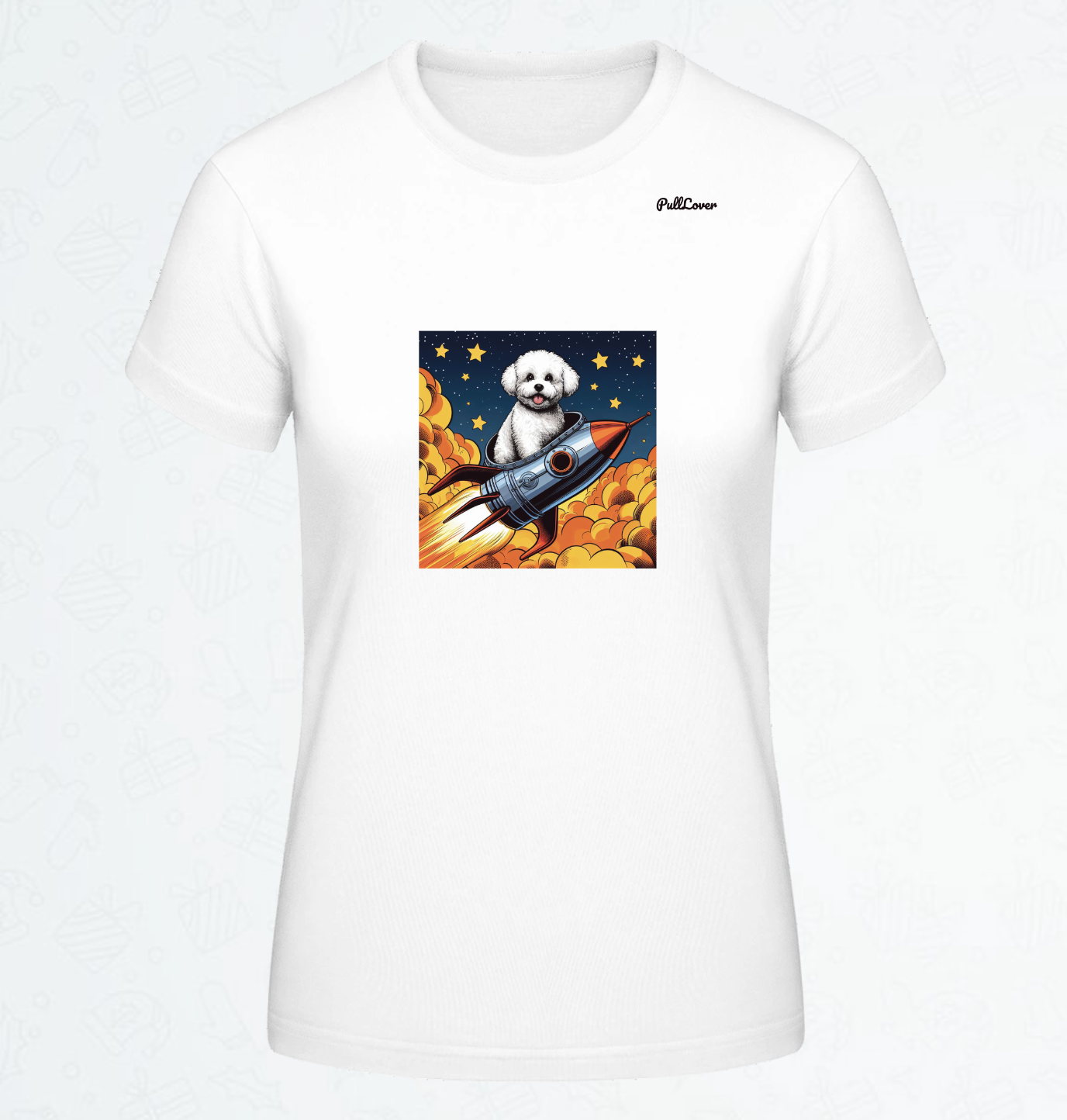 Damen T-Shirt Spacedog