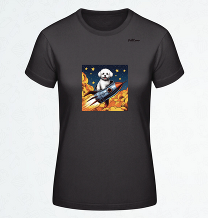 Damen T-Shirt Spacedog