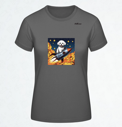 Damen T-Shirt Spacedog