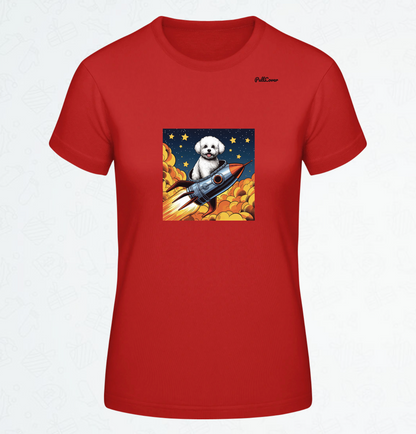 Damen T-Shirt Spacedog