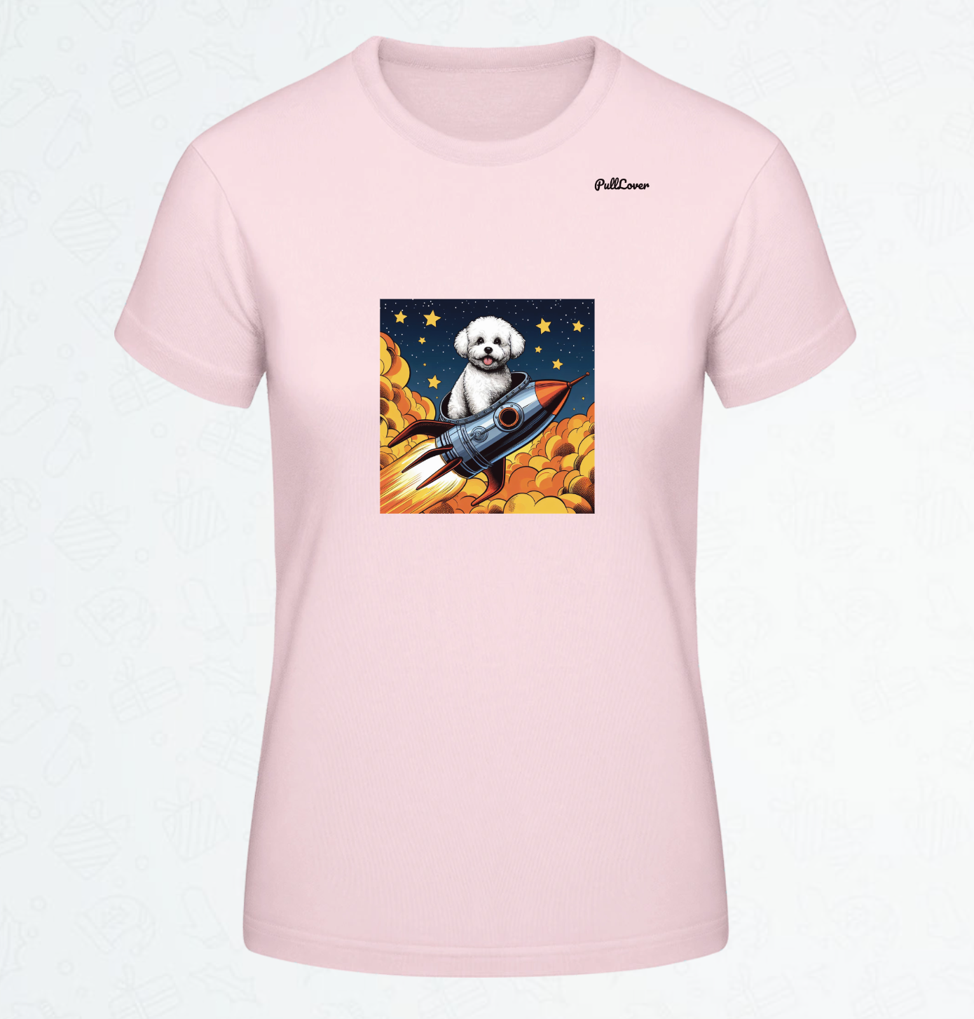 Damen T-Shirt Spacedog