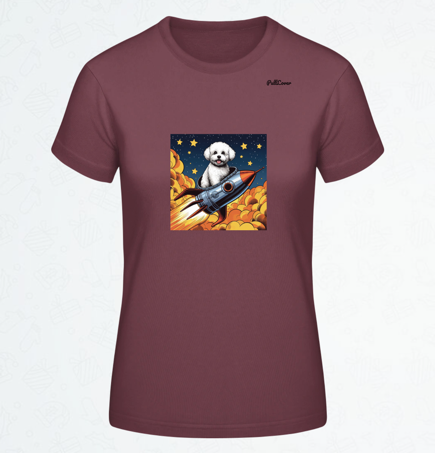 Damen T-Shirt Spacedog