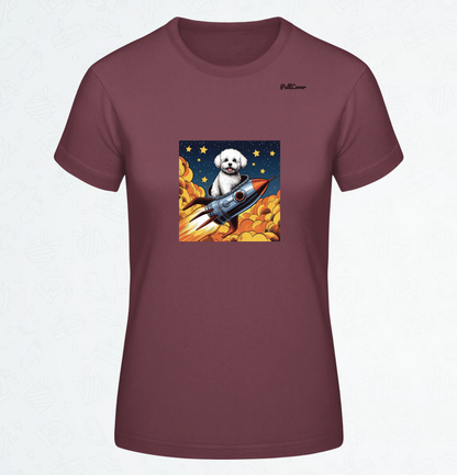 Damen T-Shirt Spacedog