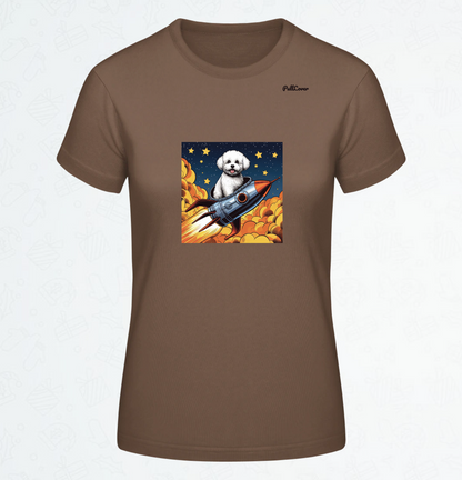 Damen T-Shirt Spacedog