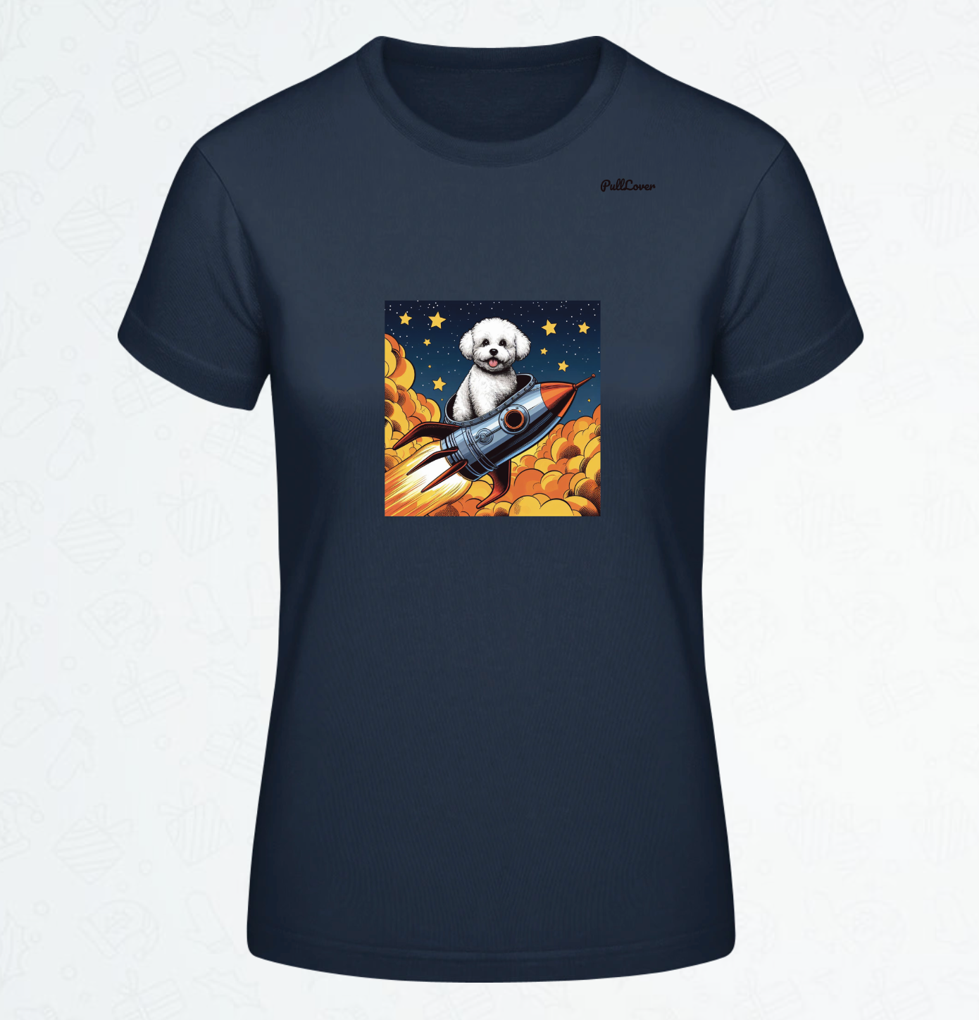 Damen T-Shirt Spacedog