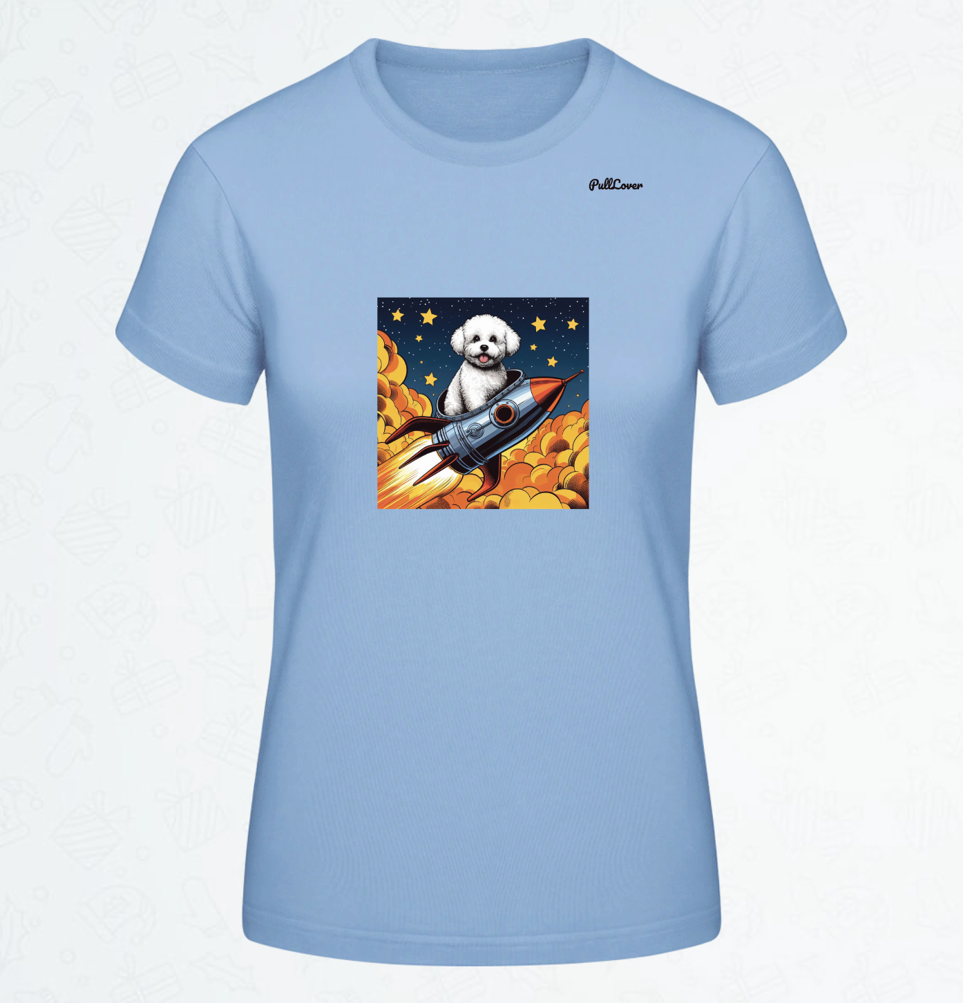 Damen T-Shirt Spacedog