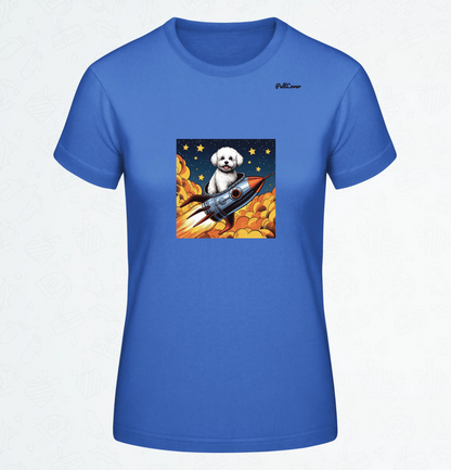 Damen T-Shirt Spacedog