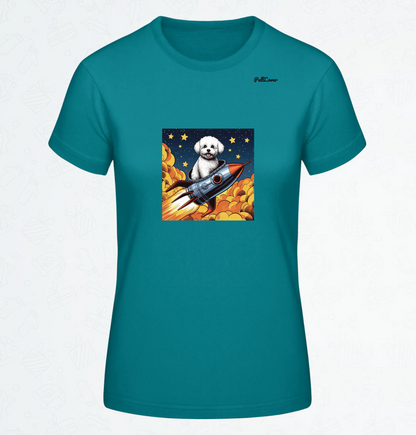 Damen T-Shirt Spacedog