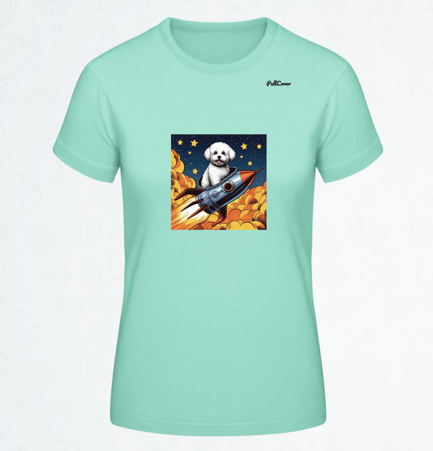 Damen T-Shirt Spacedog