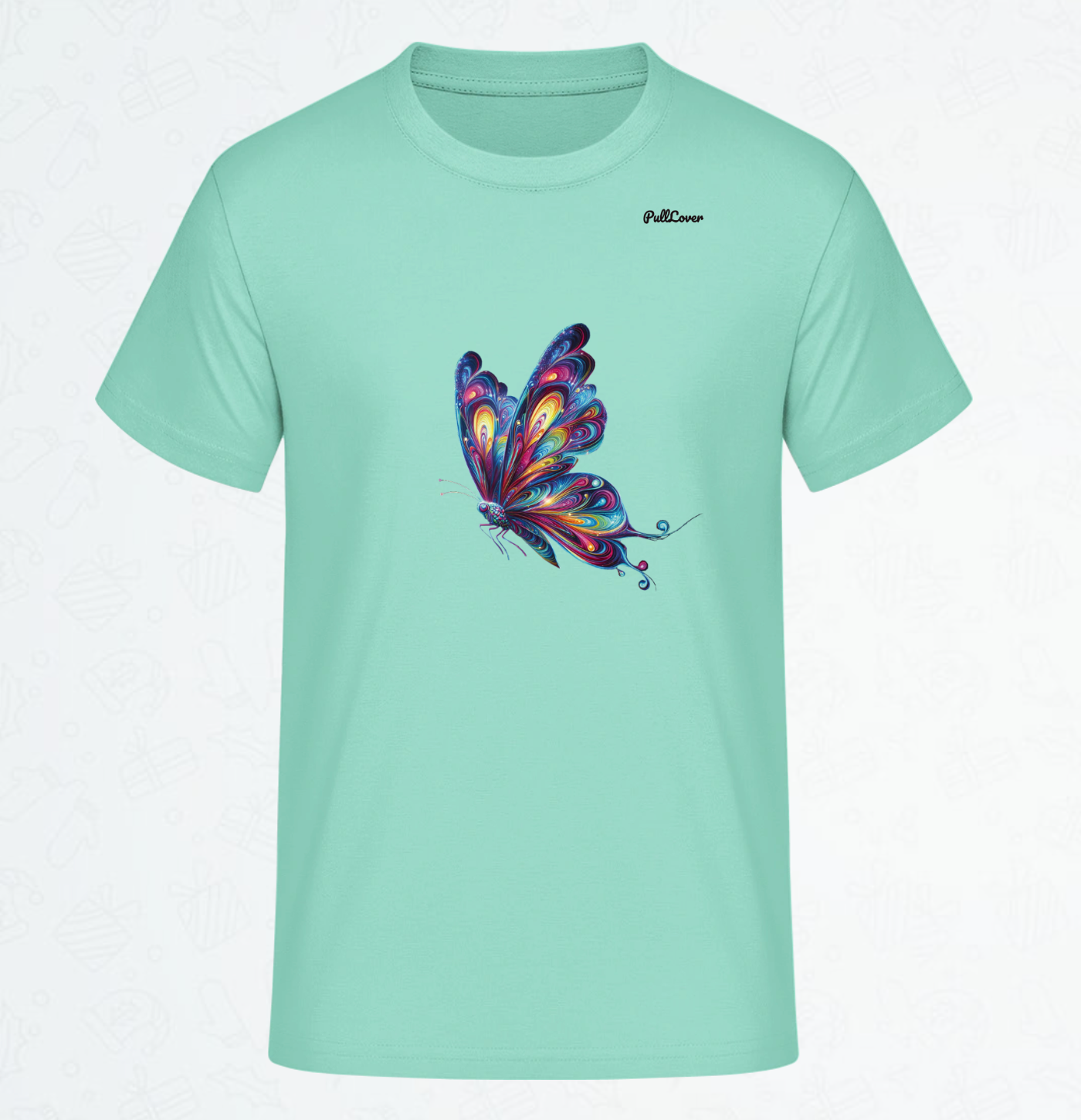 Herren T-Shirt Schmetterling