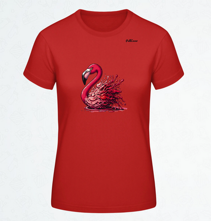 Damen T-Shirt Juicy Flamingo