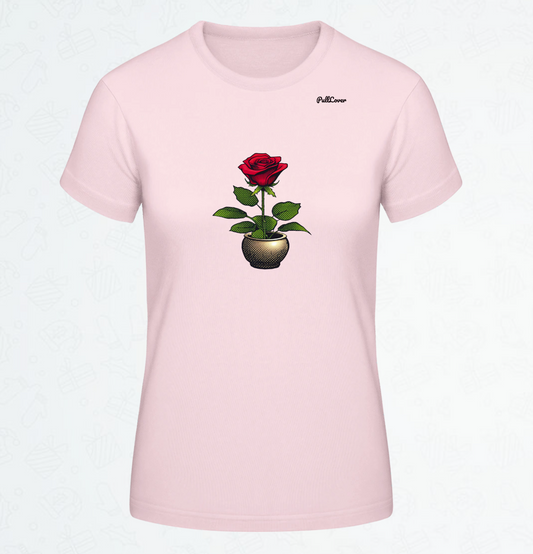 Damen T-Shirt Rose