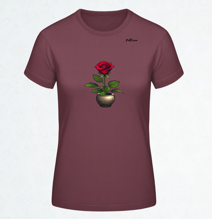 Damen T-Shirt Rose