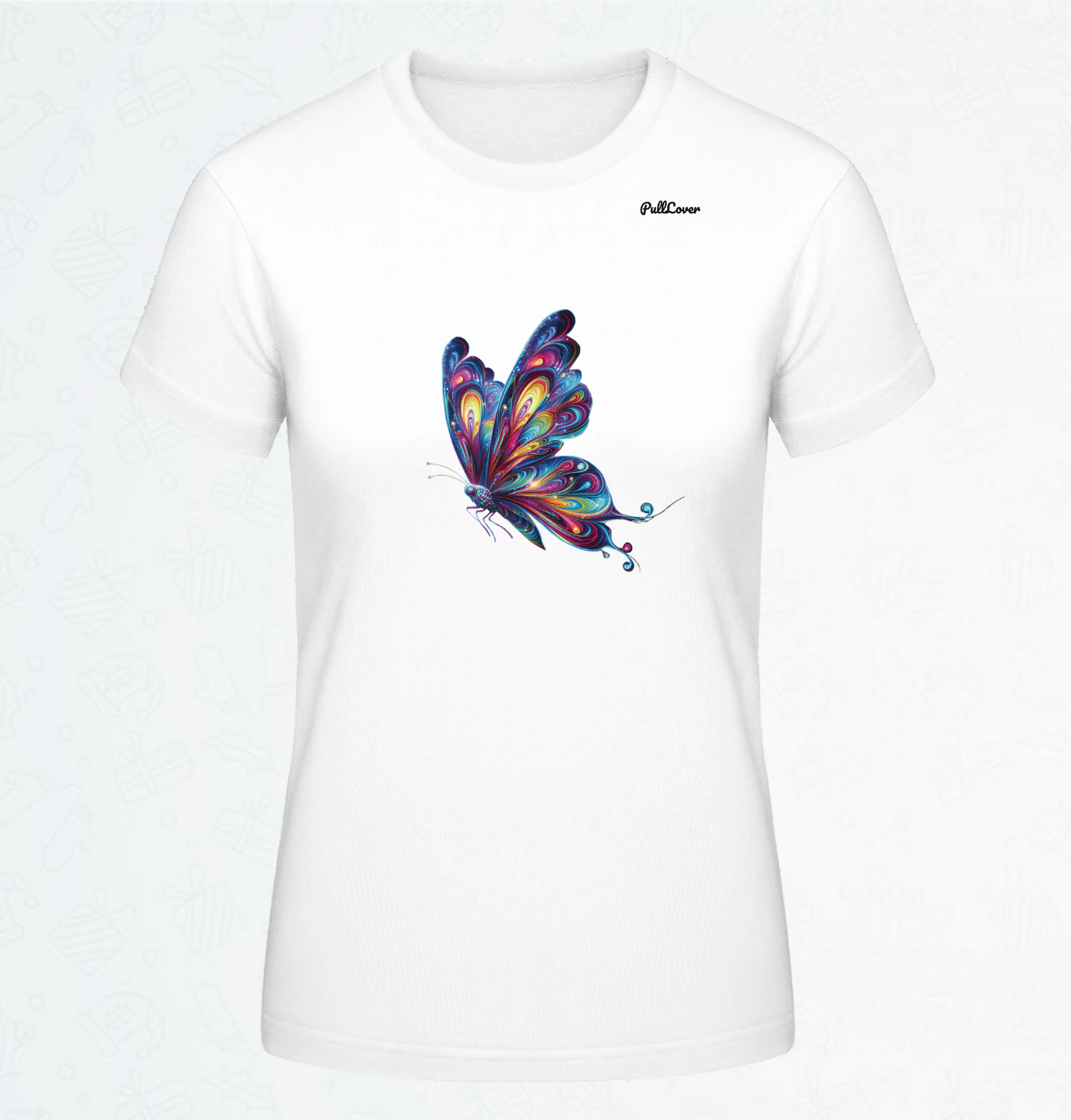 Damen T-Shirt Schmetterling