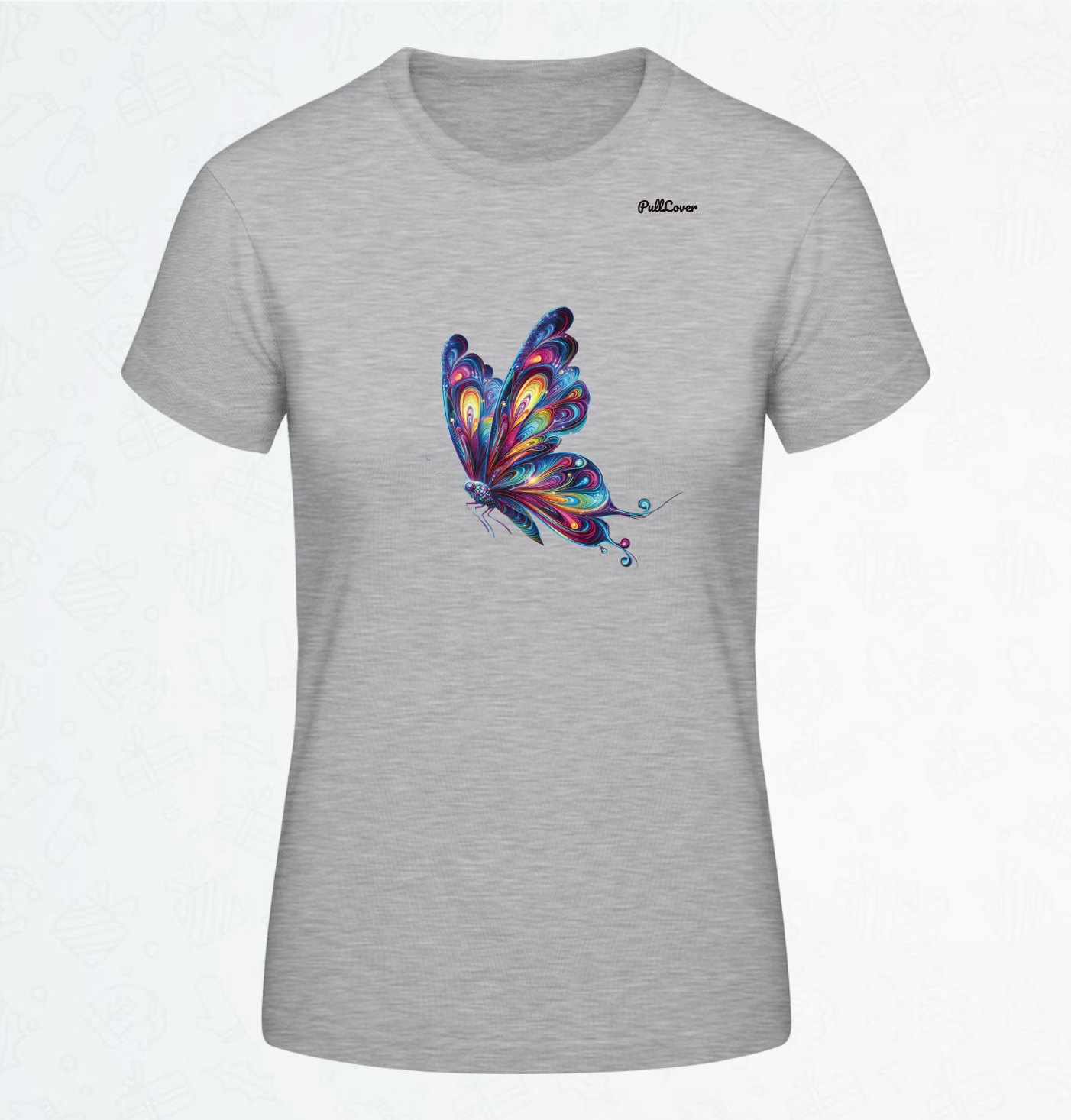 Damen T-Shirt Schmetterling