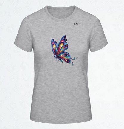 Damen T-Shirt Schmetterling