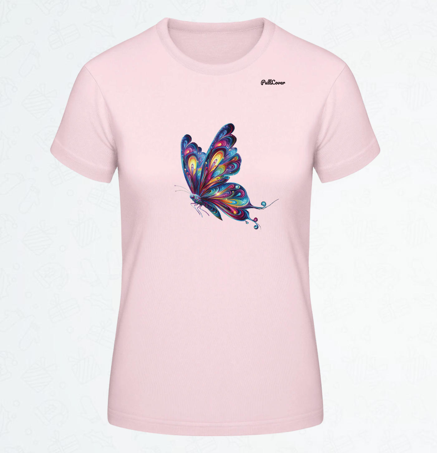 Damen T-Shirt Schmetterling